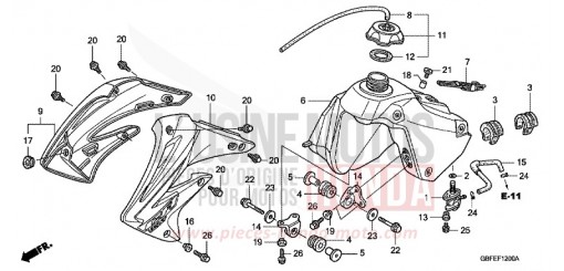 FUEL TANK CR85R7 de 2007